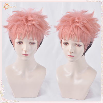 taobao agent Suncos mantra back to the cousin cos cos wig 呪 short hair, short hair, tattoo sticker