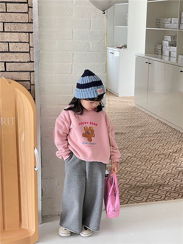 Осенняя утепленная толстовка, детский хлопковый шарф, жакет для отдыха, в корейском стиле, коллекция 2023, в западном стиле, детская одежда
