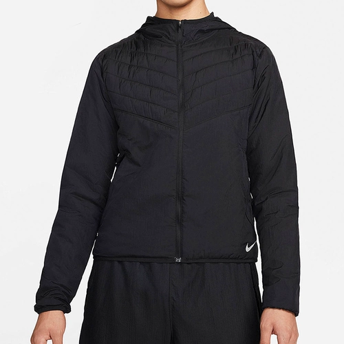 Nike, удерживающая тепло спортивная дышащая куртка с капюшоном для тренировок для отдыха, для бега