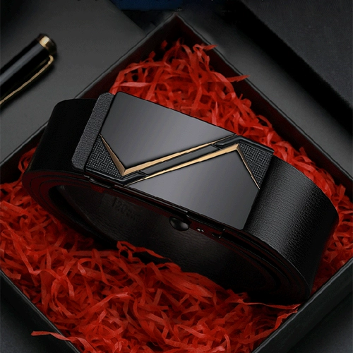 Мужской ремень, пряжка для отдыха, из натуральной кожи, подарок на день рождения