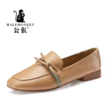 公猴 Демисезонная обувь для кожаной обуви, универсальные лоферы в английском стиле для отдыха, туфли, осенняя