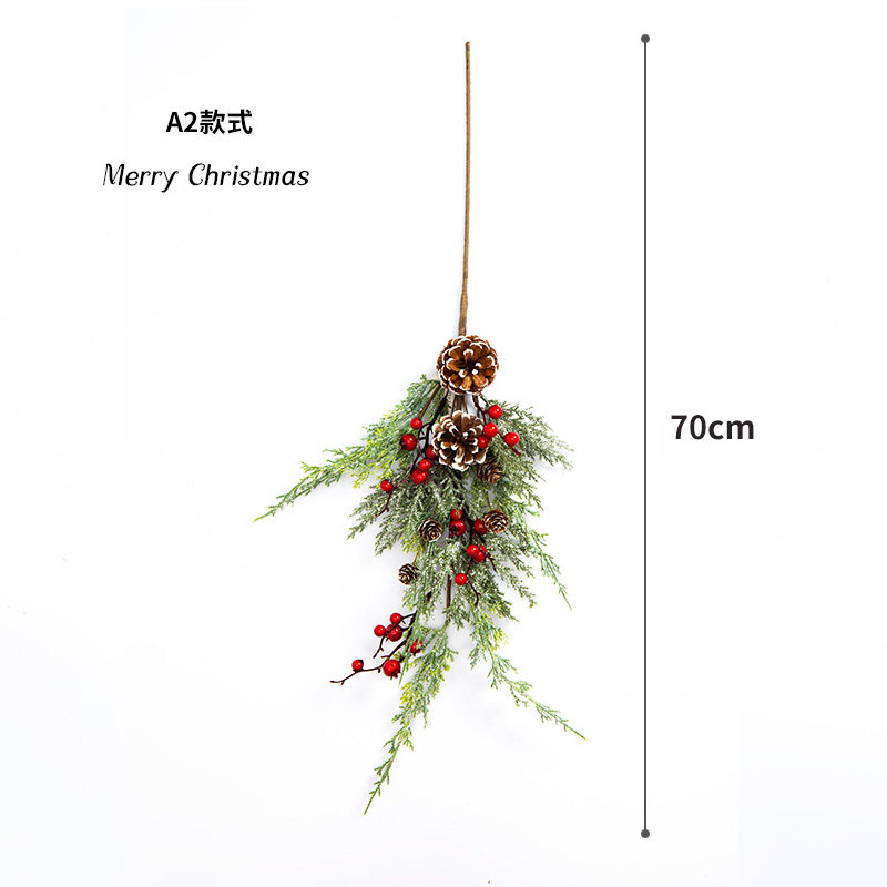Buy Christmas decoration Christmas rattan wall hanging wreath Christmas