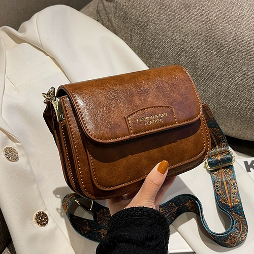 Бретели, ремешок для сумки, сумка через плечо, коричневая ретро сумка на одно плечо, изысканная небольшая сумка, коллекция 2023, премиум класс