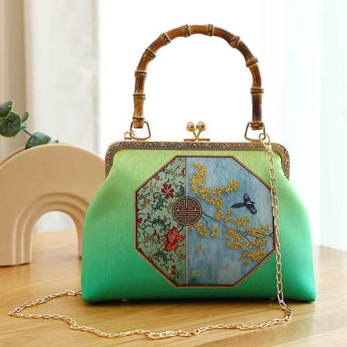 Ципао для матери, сумка через плечо, ретро портативное универсальное ханьфу, китайский стиль, подарок на день рождения