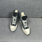 Весна 2024 года, новые парусиновые туфли с геометрическим квадратом и толстой подошвой, деконструированные и сращенные нишевые независимые модные туфли для мужчин и женщин