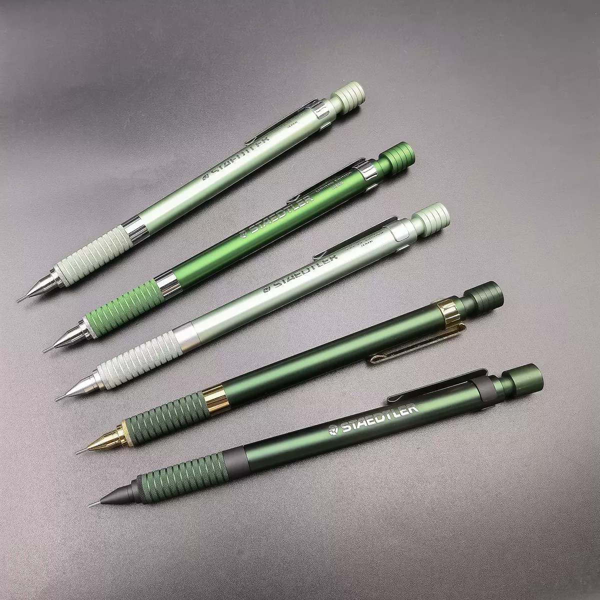 日本STAEDTLER施德樓綠色系列限定925 35金屬繪圖自動鉛筆0.5