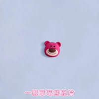 Роза красная голова медведя без клейкой наклейки