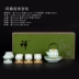 Bộ trà Kung Fu vẽ tay Lowe, bộ nhà ở Jingdezhen, bộ ấm trà đơn giản, tách trà, ấm trà bát sứ - Trà sứ