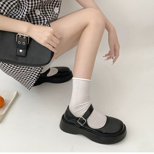 Летняя обувь, японская студенческая юбка в складку, сандалии