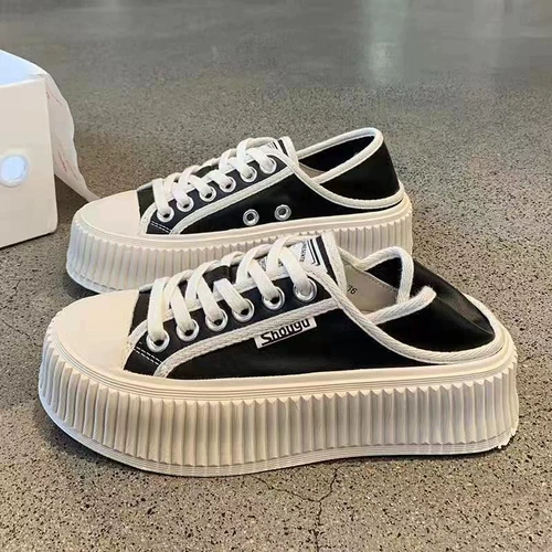 Высокая летняя дышащая тканевая белая обувь для отдыха на платформе, коллекция 2022