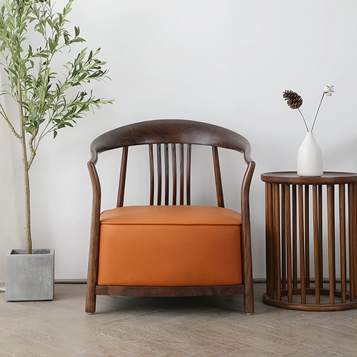 Диван для отдыха, комплект из натурального дерева, китайский стиль, из натуральной кожи, легкий роскошный стиль, 3 предмета