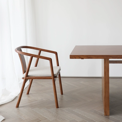 Китайский стиль обеденный стул твердый дерево современный дом минималистский ресторан