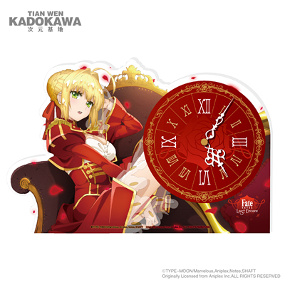 taobao agent Fate Extra Last Encore Nero Saber desktop Acrylic clock official genuine anime peripheral