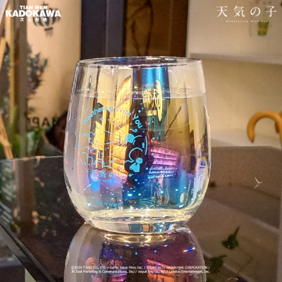 taobao agent Son of the weather colorful laser transparent glass water cup water cup couple girl holiday gift official genuine movement peripheral