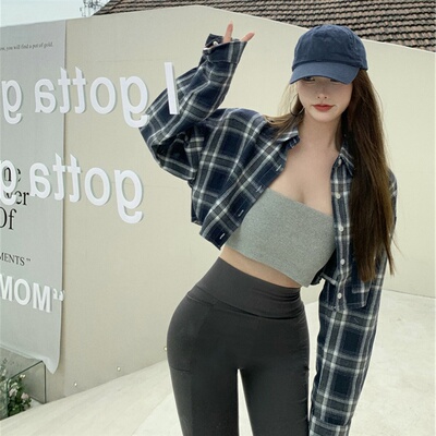 taobao agent Short sexy demi-season long-sleeve, jacket, black top, plus size, autumn