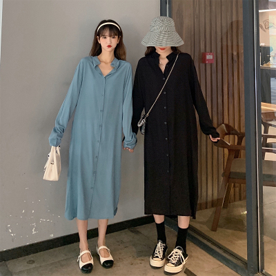 taobao agent Dress, long skirt, plus size, long sleeve, french style