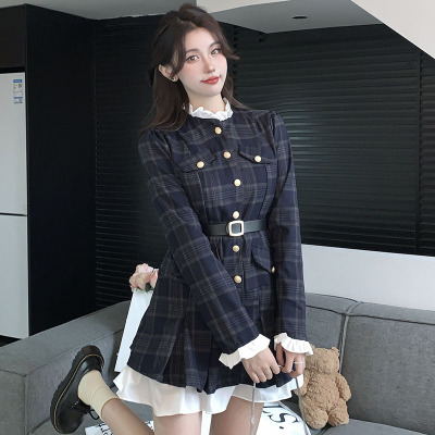 taobao agent Retro dress, plus size, Chanel style, fitted, A-line
