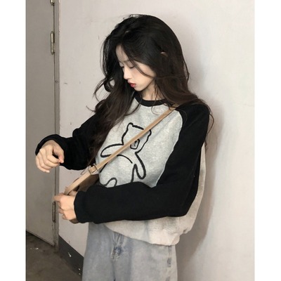 taobao agent Warm winter sweatshirt, sexy top, plus size, fitted