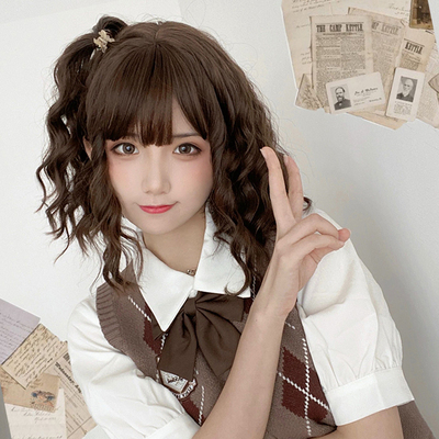 taobao agent Wig wool roll short hair styling autumn and winter new age reduction lolita wig naturally fluffy female long hair full head