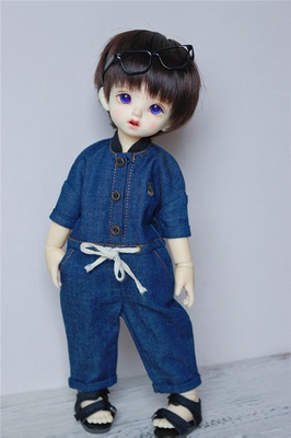 taobao agent BJD conjoined clothing/BJD baby clothes/DD/SD/YOSD Demon Denim Workers' Pants/3 color optional