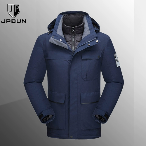 Демисезонный съемный вкладыш с пухом, куртка, дорожный альпинистский комплект подходит для мужчин и женщин, «три в одном»