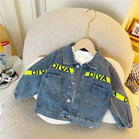 Xy2280 Желтая джинсовая куртка лямы