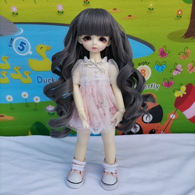 taobao agent BJD doll wigs, boundary bubble noodles, big wave rolls, bangs fake hair 3 46 points joint dolls