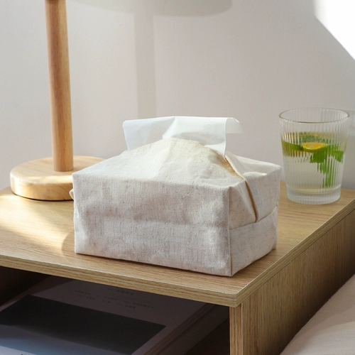 Японская ткань, креативный набор для гостиной, подвесной органайзер, система хранения, салфетки, из хлопка и льна