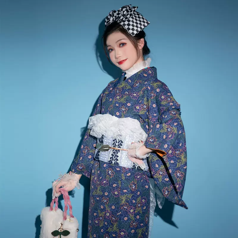 和服浴衣女日式传统夏日花火大会和风服装日本和服套装棉宽松