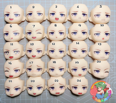 taobao agent [Central Plains Zhongye] Wenhao wild dog GSC clay water sticker face OB11 replaced face
