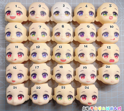 taobao agent [岬 Ming Nai] Cute multimeter GSC clay water sticker face OB11 replaced face