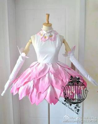taobao agent [Pingyi Yi] Magic Card Girl Sakura Xiaoxina COS clothes cover illustration cherry blossom dress