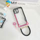 Pink Paw Print & Flower Charm iPhone Cute Cartoon Heat dissipation iPhone Case for iPhone 12 – 17