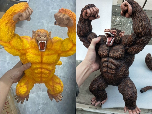 49 модель смолы Flip Model Dragon Ball Hand -Made GK Gold Great Ape Goku Vegeta Screcory