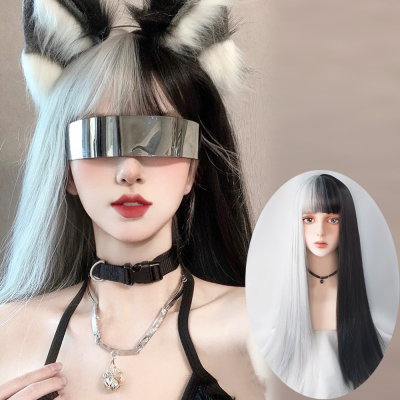 taobao agent Two-color helmet, halloween, Lolita style, gradient, cosplay