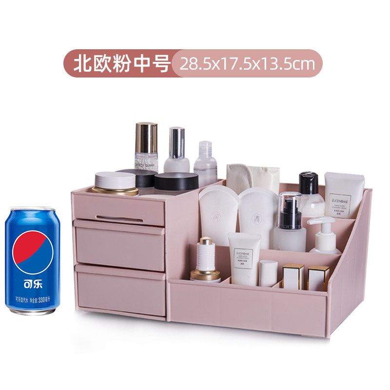 Buy Cosmetics storage box dormitory home desktop dresser skin care