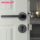 汇泰龙门锁室内卧室房门锁黑色现代简约分体锁北欧风木门锁通用型 mini 2