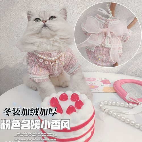 Демисезонный флисовый наряд маленькой принцессы, в стиле Шанель, увеличенная толщина