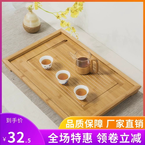 Кунг -фу чай набор бамбука чайный драйв бамбук чайная таблетка