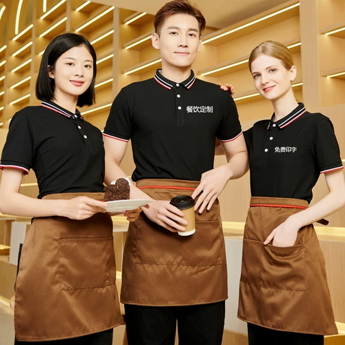 Футболка с коротким рукавом, летняя одежда для работы, футболка polo, короткий рукав