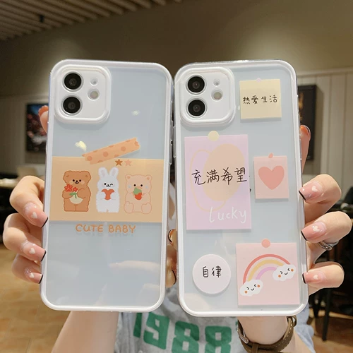 Xiaomi, брендовая фоторамка, совместимый мультяшный чехол для телефона, прозрачный защитный чехол