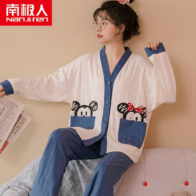 taobao agent Autumn demi-season thin cotton pijama, uniform, set, long sleeve, 2022 collection, internet celebrity