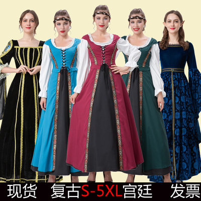taobao agent Retro long skirt for princess, dress, halloween, cosplay