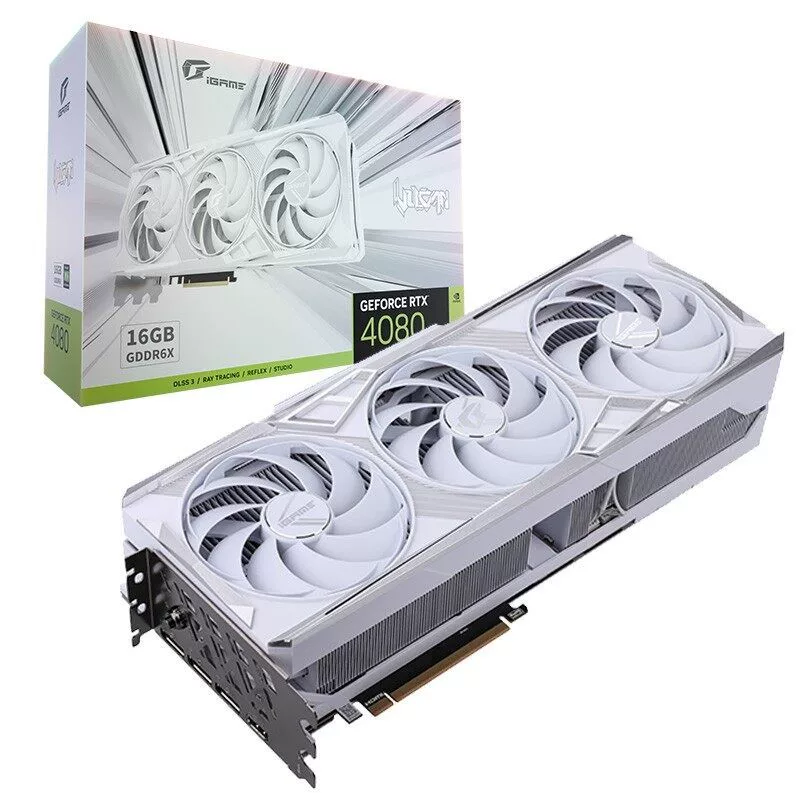 The new seven -rainbow RTX4080 White Fire God Adoc Water God UTWOC Tomahawk luxury 16G gaming game graphics card