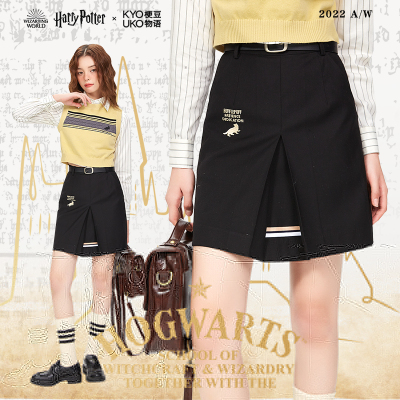 taobao agent [Kyoukohouse] Harry Potter's famous Simple Classic British Academy style thin half skirt