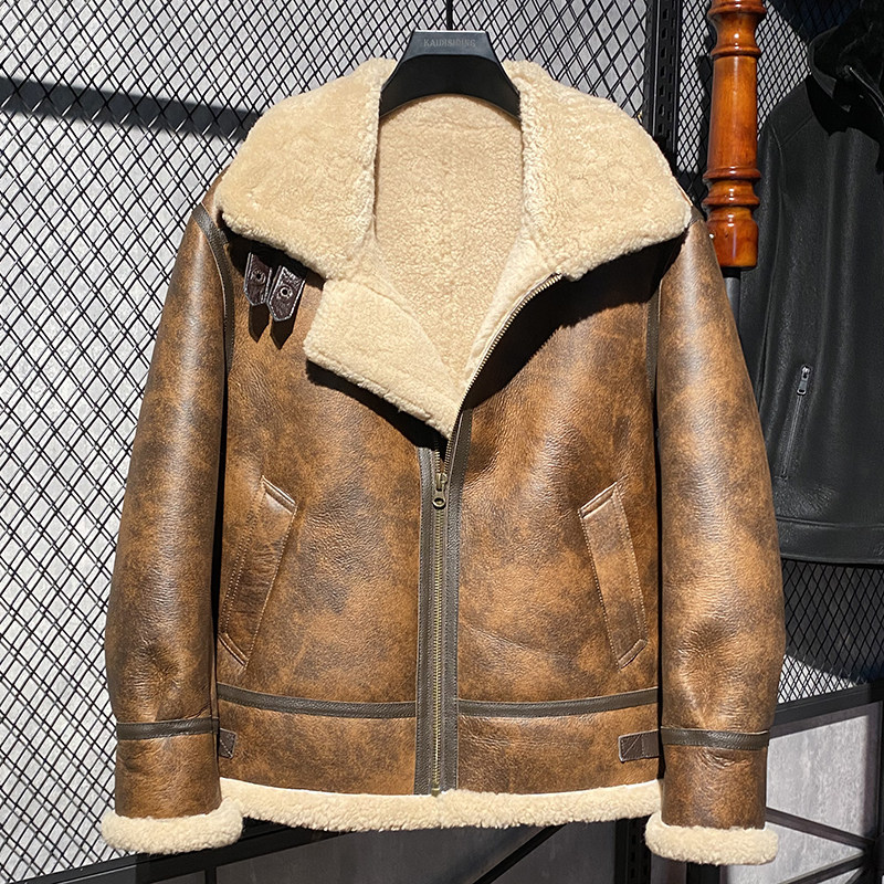 ジャケット・アウター Akito NATURAL TAN SHEEP LEATHER Brett Lamb Skin Leather Jacket In Color Tan – Aleeza Paris