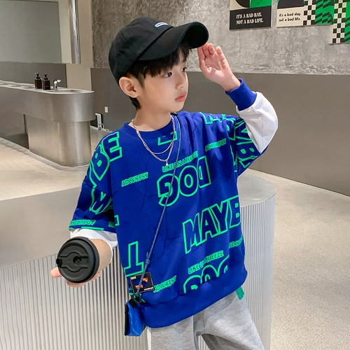 Весенний свитшот для мальчиков, приятная телу толстовка для отдыха, коллекция 2023, подходит для подростков, в западном стиле