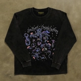 Хлопковый лонгслив, 310 грамм, в американском стиле, оверсайз