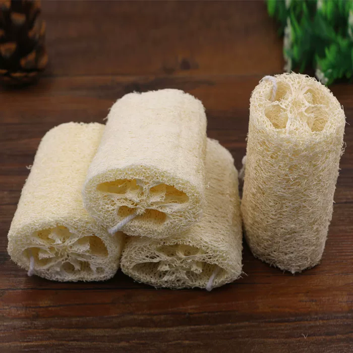 Organic loofah for bathing, exfoliating bath sponge