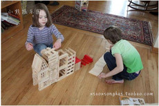 Детский конструктор 300pic盒装堆塔积木玩具 配搭建手册 儿童节礼物 迎六一包邮